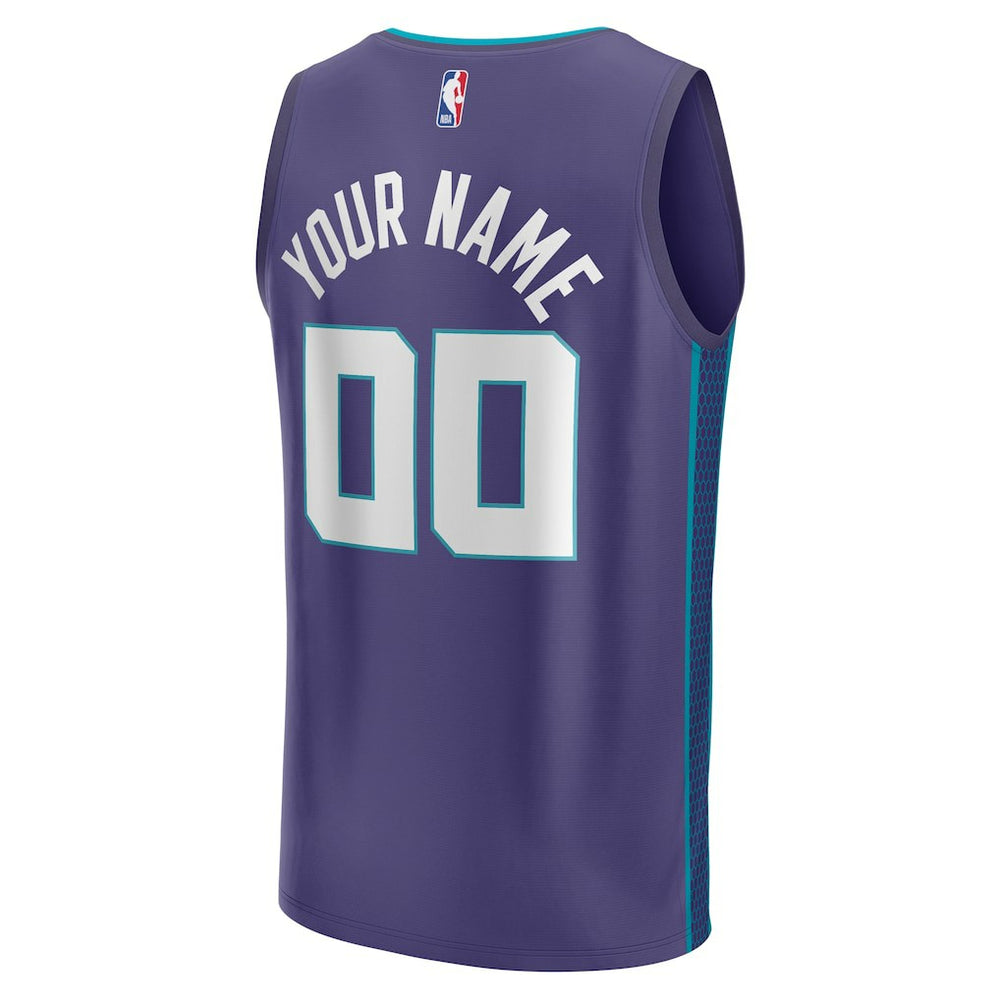 Purple Charlotte Hornets Fast Break Custom Jersey | NBA