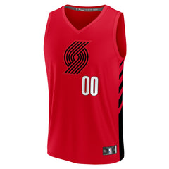 Red Portland Trail Blazers Fast Break Custom Replica Jersey | NBA