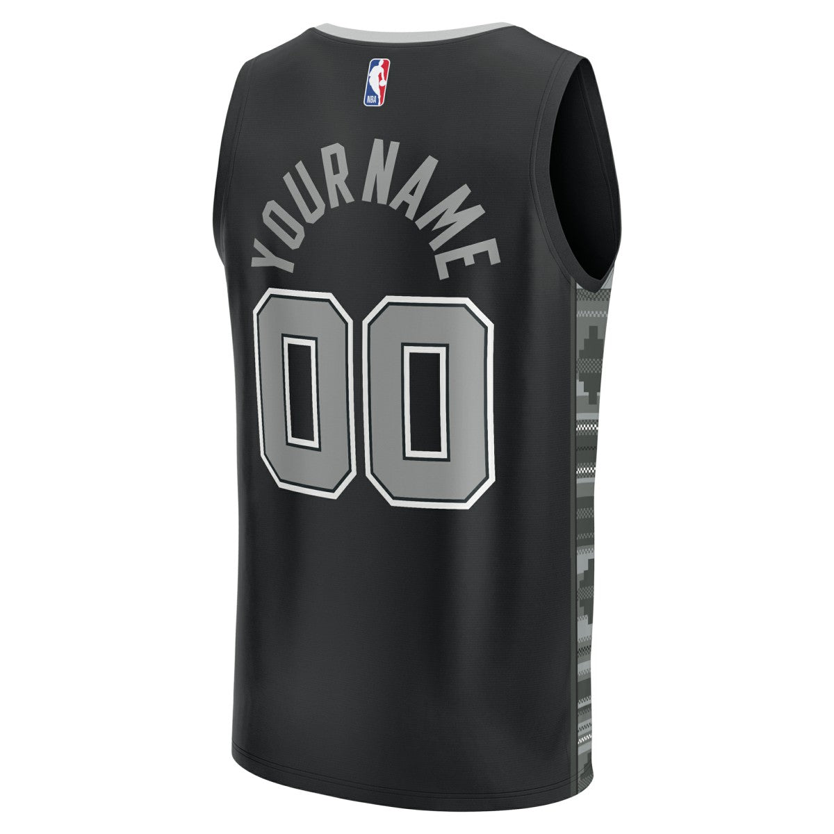 Black San Antonio Spurs Fast Break Custom Replica Jersey | NBA