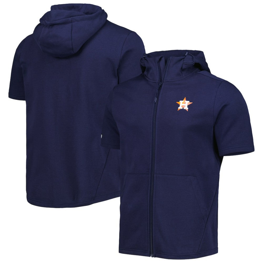 Houston Astros Levelwear Recruit Full-Zip Short Sleeve Hoodie - MLB Hoodies