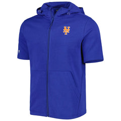 New York Mets Levelwear Recruit Full-Zip Short Sleeve Hoodie - MLB Hoodies