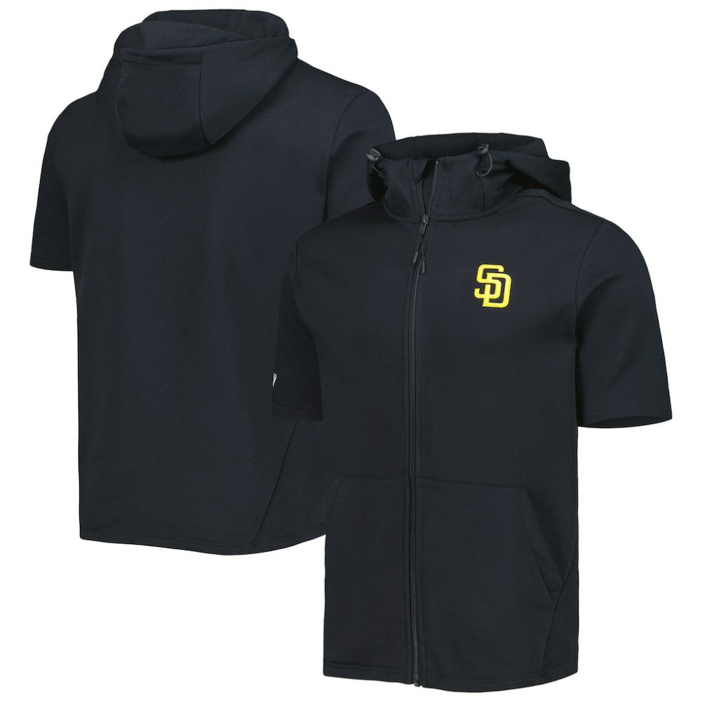 San Diego Padres Levelwear Recruit Full-Zip Short Sleeve Hoodie - MLB Hoodies