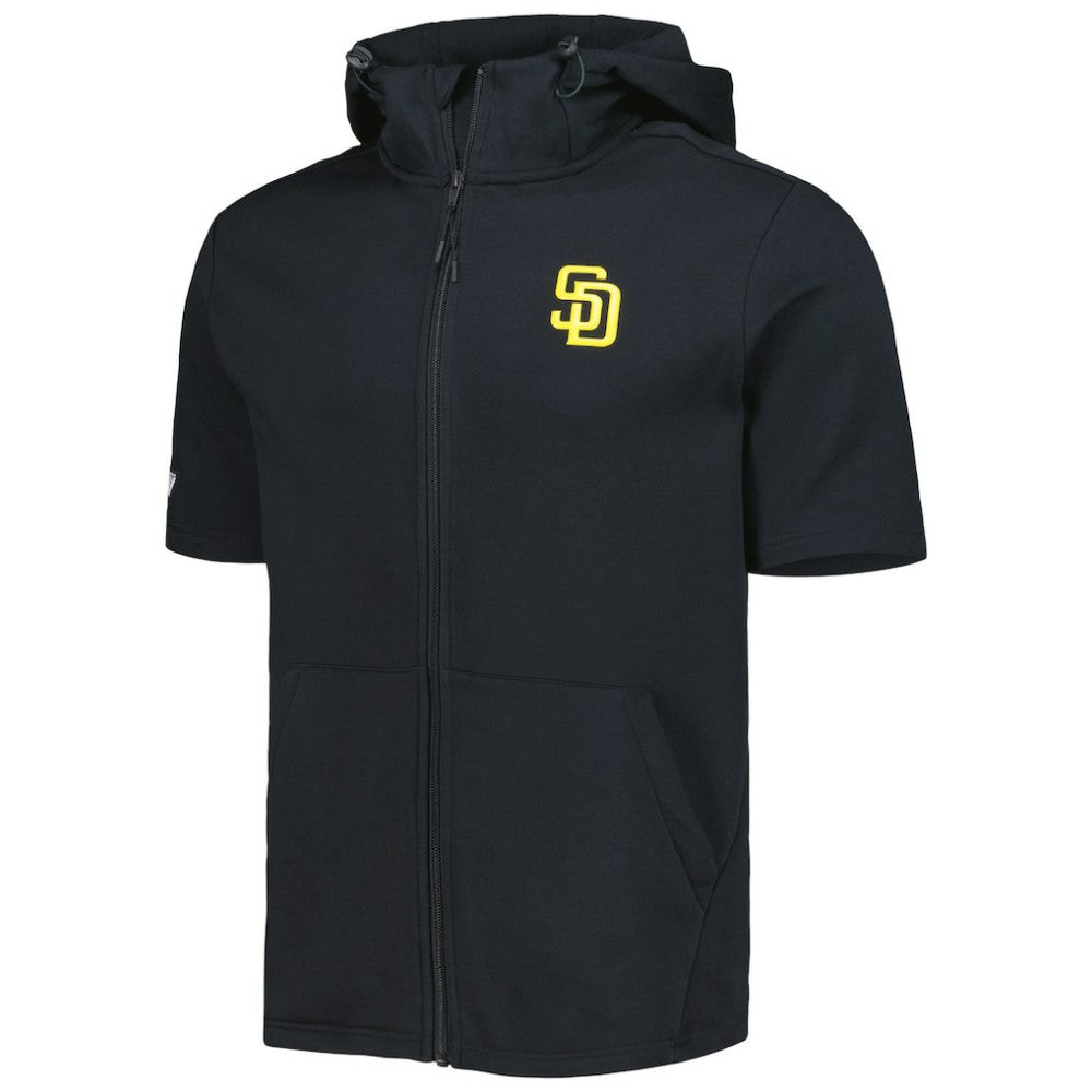 San Diego Padres Levelwear Recruit Full-Zip Short Sleeve Hoodie - MLB Hoodies