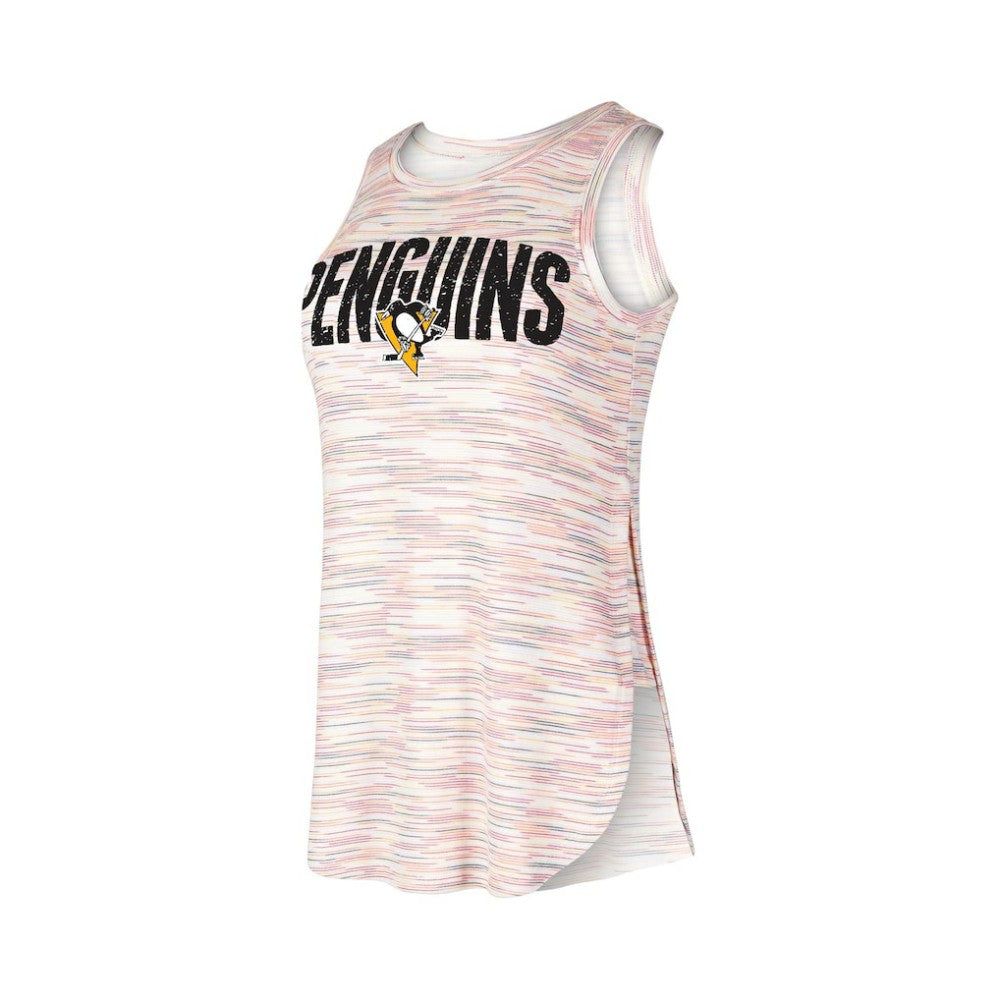Pittsburgh Penguins Concepts Sport Women's Sunray Multicolor Tri-Blend Tank Top -  NHL Tank Top