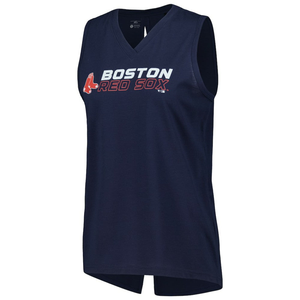 Boston Red Sox Levelwear Women's Paisley Chase V-Neck Tank Top - MLB Tanks