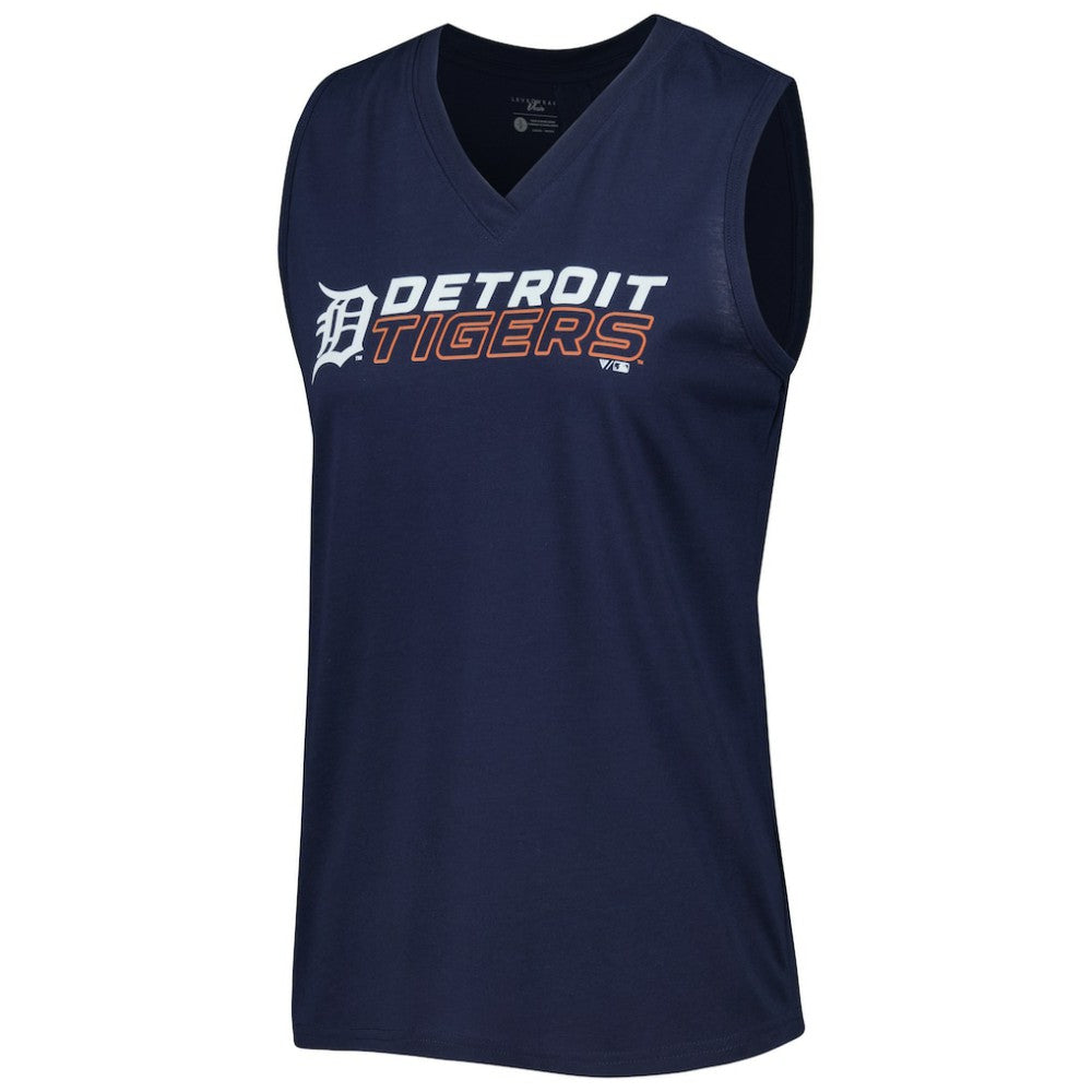 Detroit Tigers Levelwear Women's Paisley Chase V-Neck Tank Top - MLB Tanks