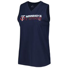 Minnesota Twins Levelwear Women's Paisley Chase V-Neck Tank Top - MLB Tanks