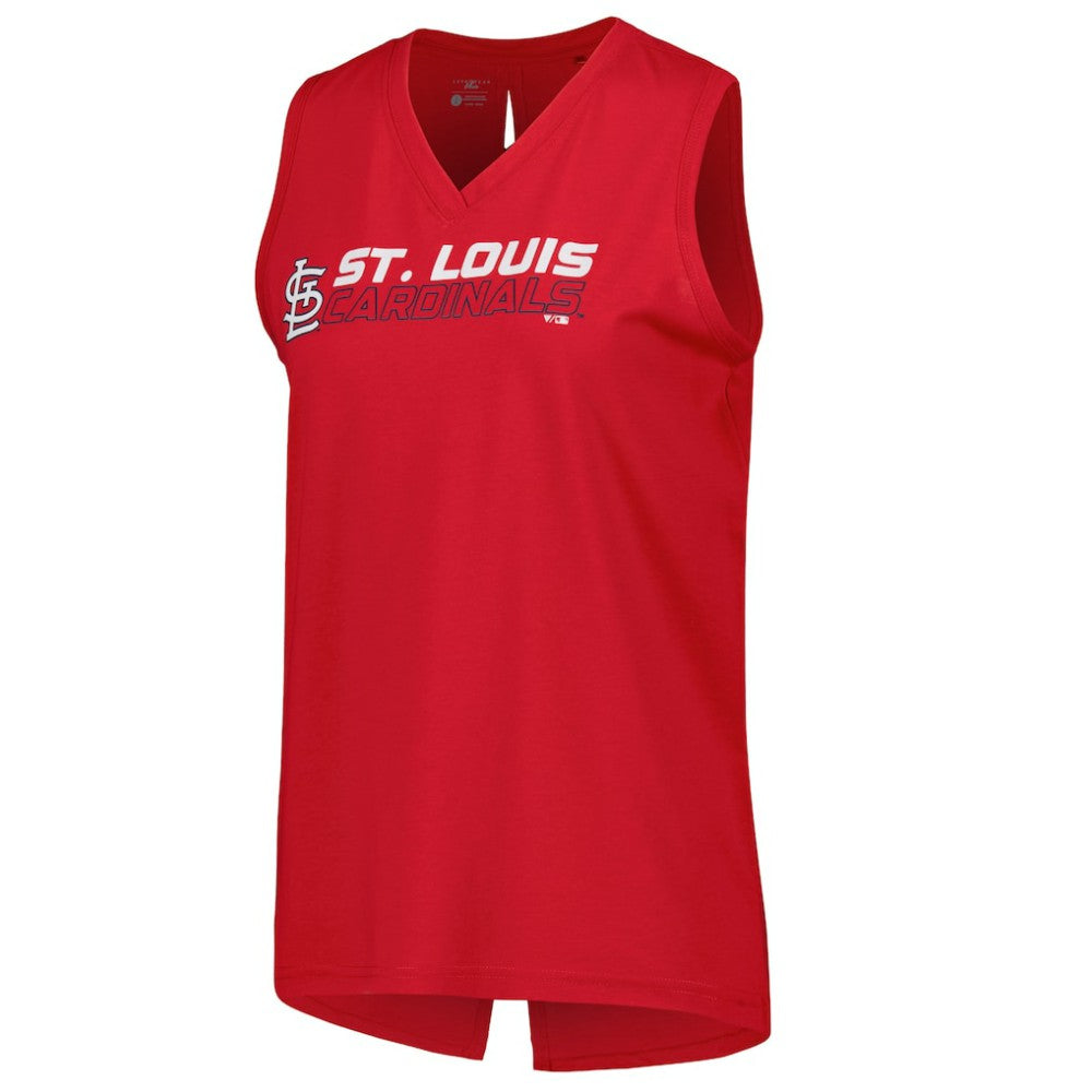 St. Louis Cardinals Levelwear Women's Paisley Chase V-Neck Tank Top - MLB Tanks
