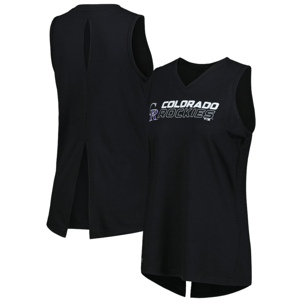 Colorado Rockies Levelwear Women's Paisley Chase V-Neck Tank Top - MLB Tanks