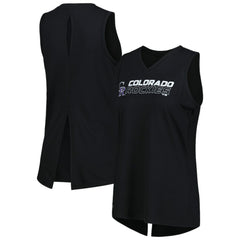 Colorado Rockies Levelwear Women's Paisley Chase V-Neck Tank Top - MLB Tanks