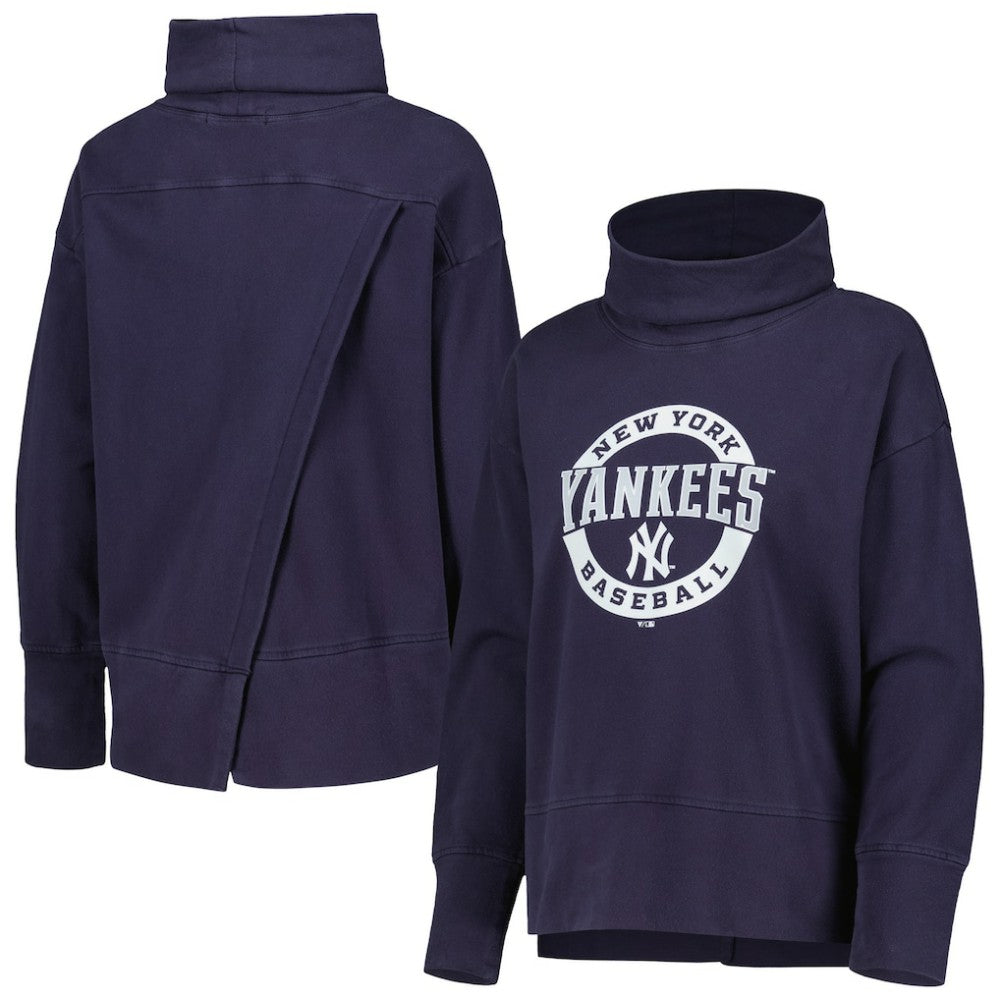 New York Yankees Levelwear Women's Sunset Farm Team Pullover Sweatshirt - MLB Pullover