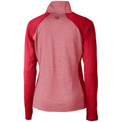 Minnesota Twins Cutter & Buck Women's DryTec Forge Tonal Stripe Stretch Half-Zip Top - MLB Tops