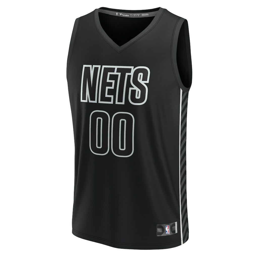 Black Brooklyn Nets Youth Fast Break Replica Custom Jersey | NBA
