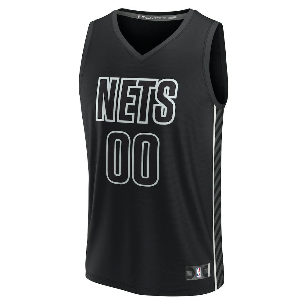 Black Brooklyn Nets Youth Fast Break Replica Custom Jersey | NBA