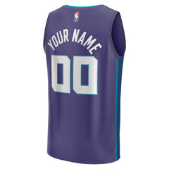 Purple Charlotte Hornets Youth Fast Break Replica Custom Jersey | NBA