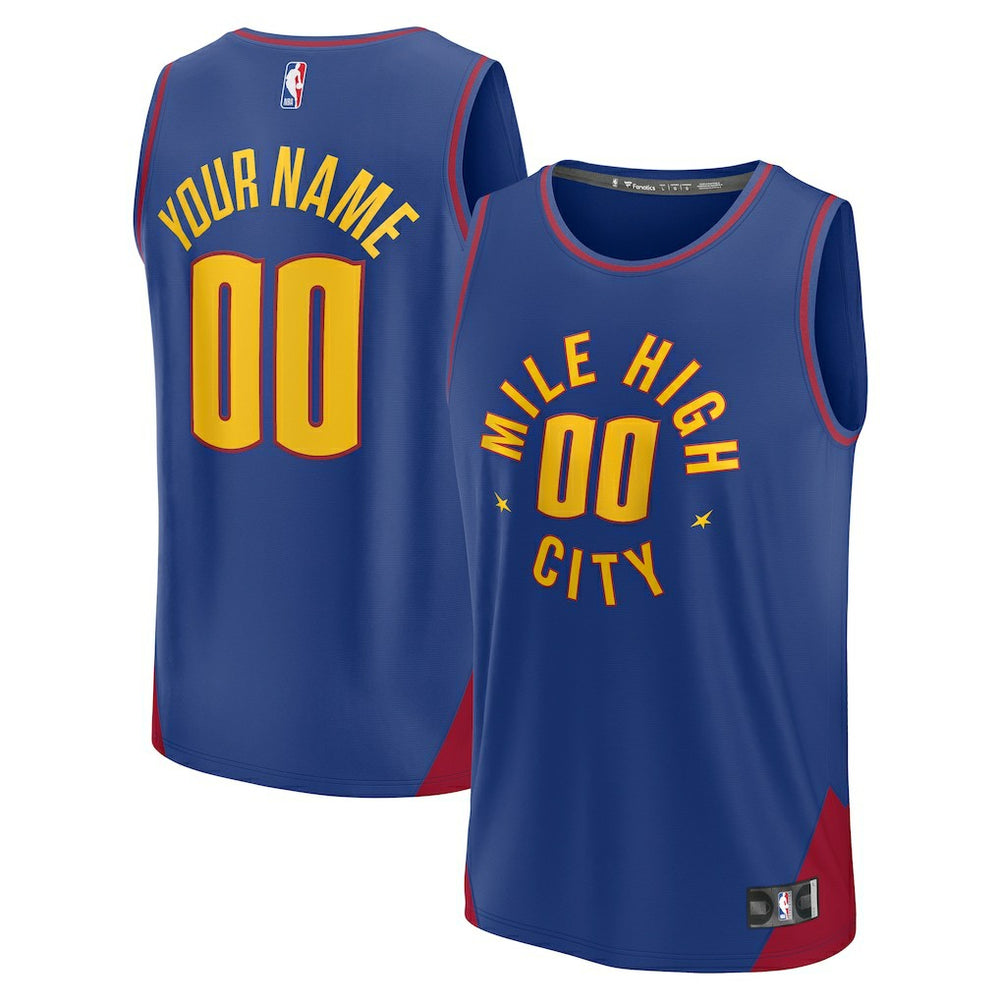 Blue Denver Nuggets Youth Fast Break Replica Custom Jersey sale | NBA