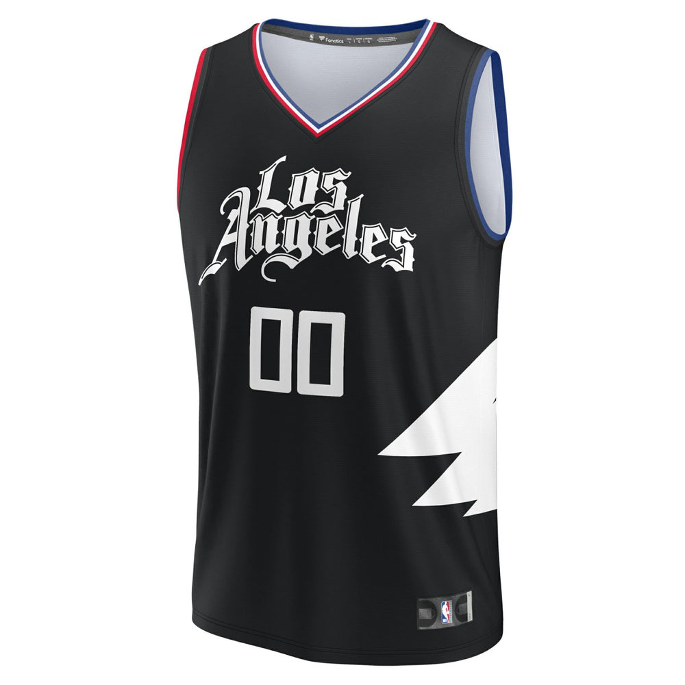 Black LA Clippers Youth Fast Break Replica Custom Jersey | NBA