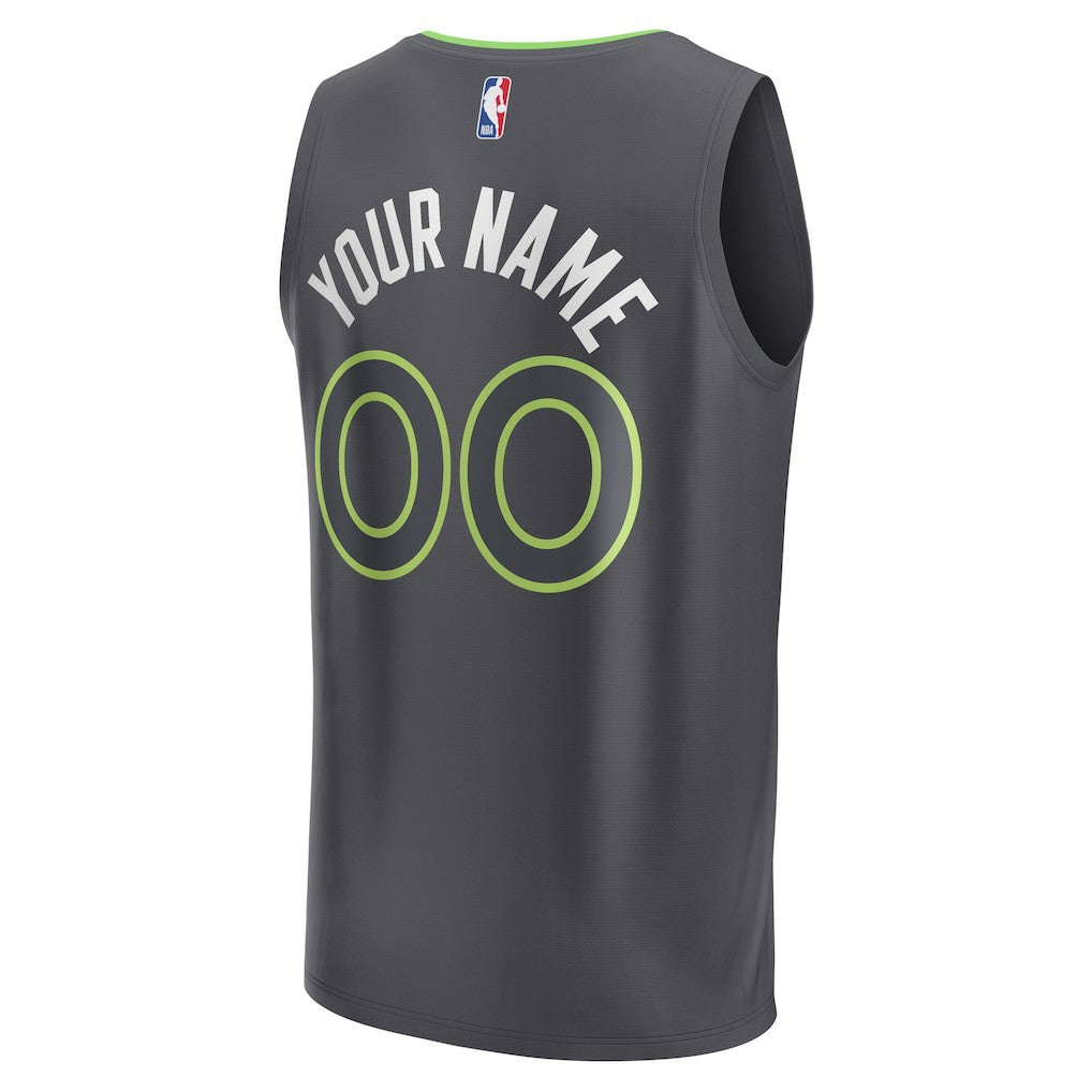 Black Minnesota Timberwolves Youth Custom Fast Break Jersey | NBA