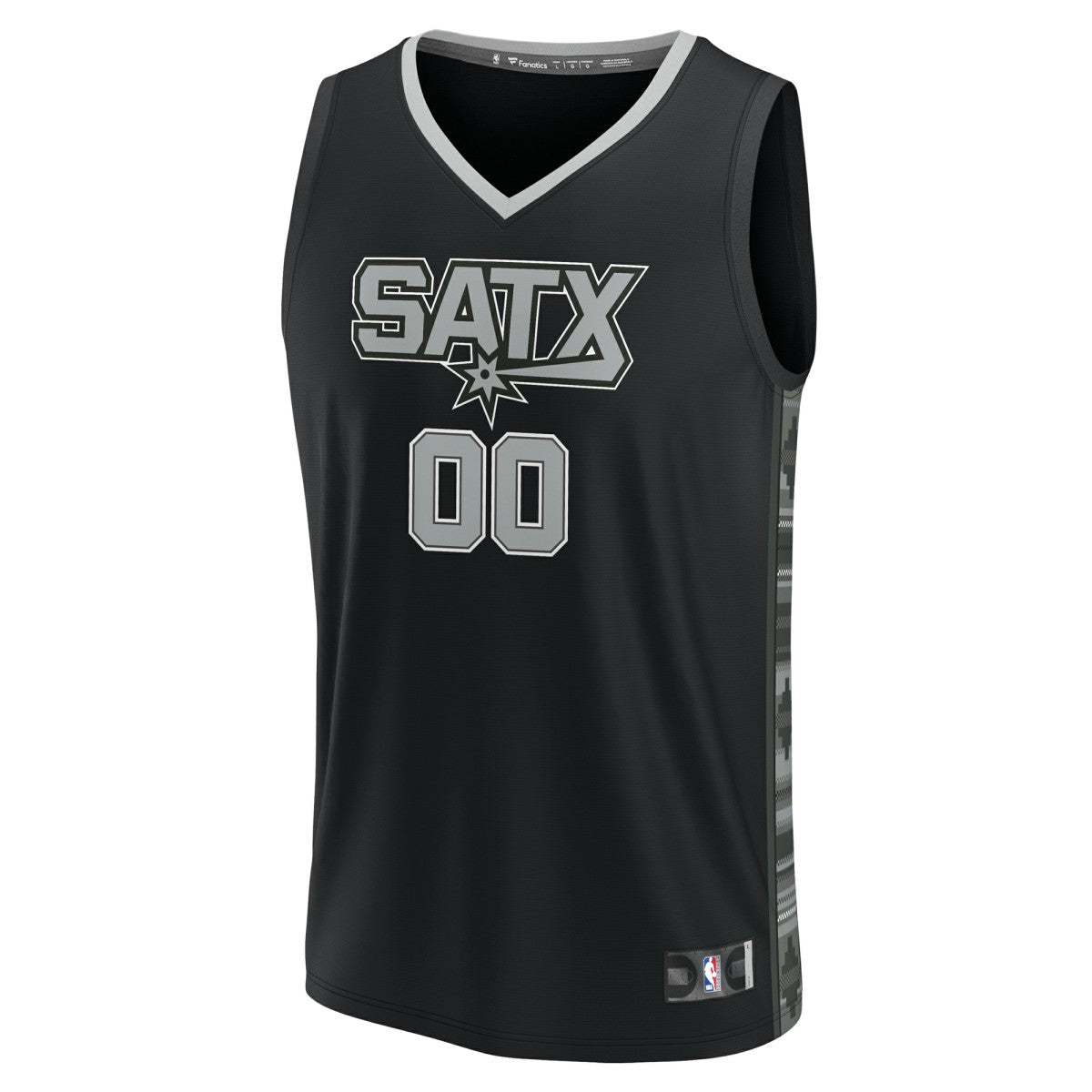 Black San Antonio Spurs Youth Fast Break Replica Custom Jersey | NBA