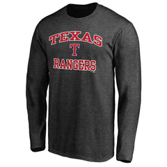 Texas Rangers Heart & Soul Team Long Sleeve T-Shirt - MLB T-shirts