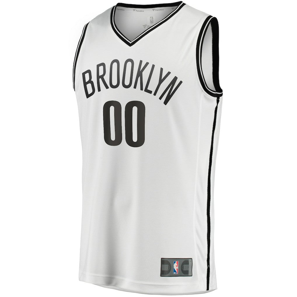 White Brooklyn Nets Fast Break Custom Replica Jersey | NBA