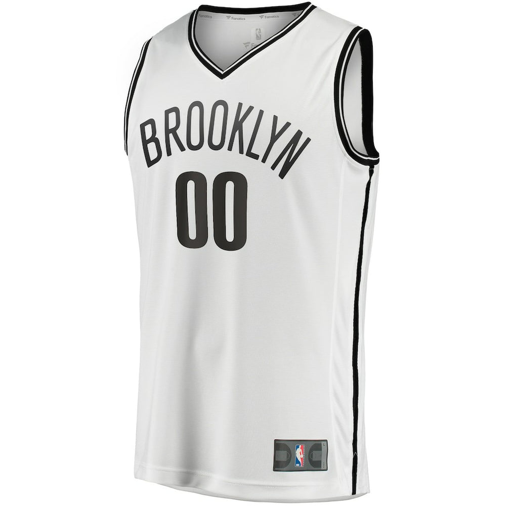 White Brooklyn Nets Fast Break Custom Replica Jersey | NBA