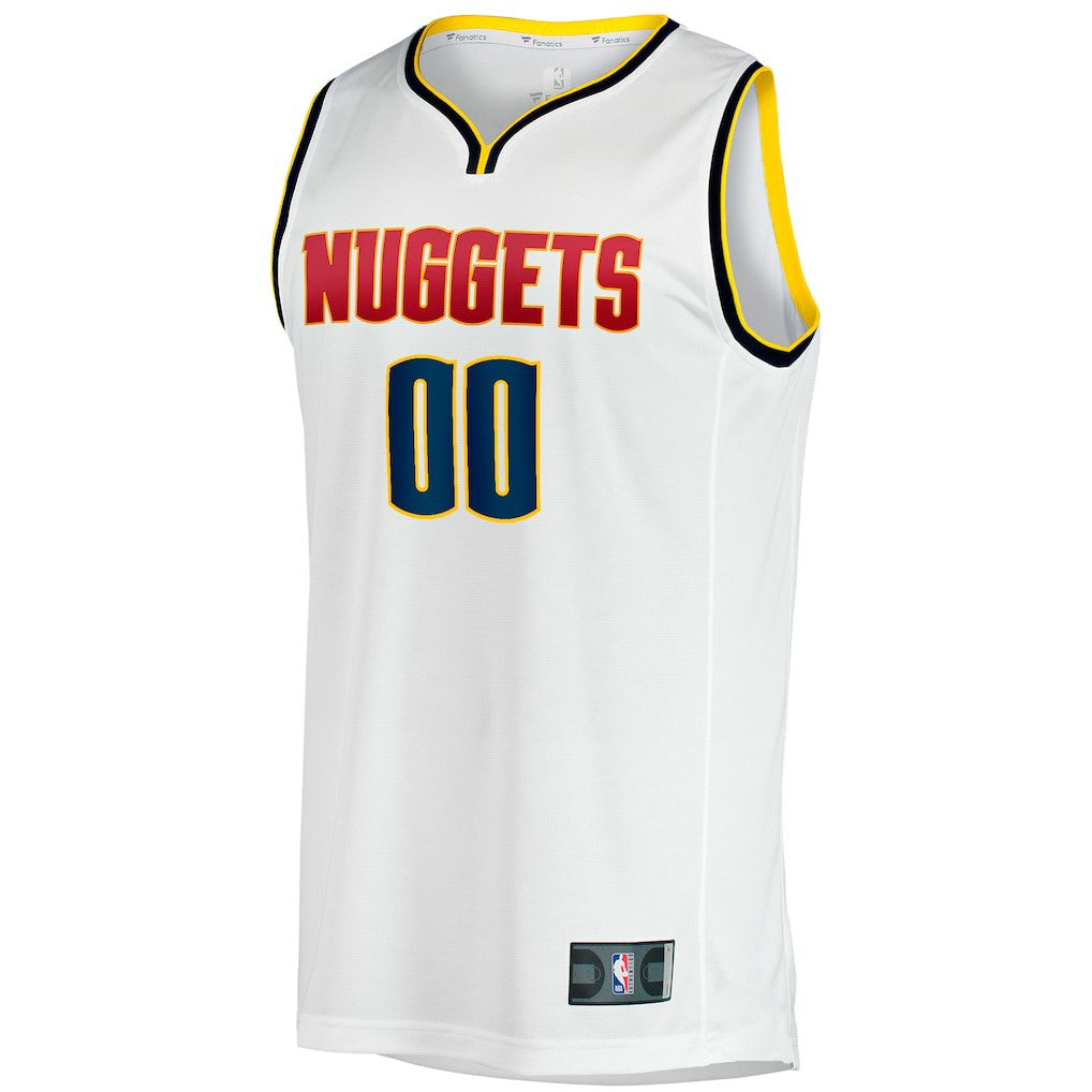 White Denver Nuggets Fast Break Custom Replica Jersey sale | NBA
