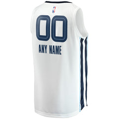 White Memphis Grizzlies Fast Break Custom Replica Jersey | NBA