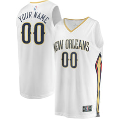 White New Orleans Pelicans Unisex Custom Fast Break Jersey | NBA