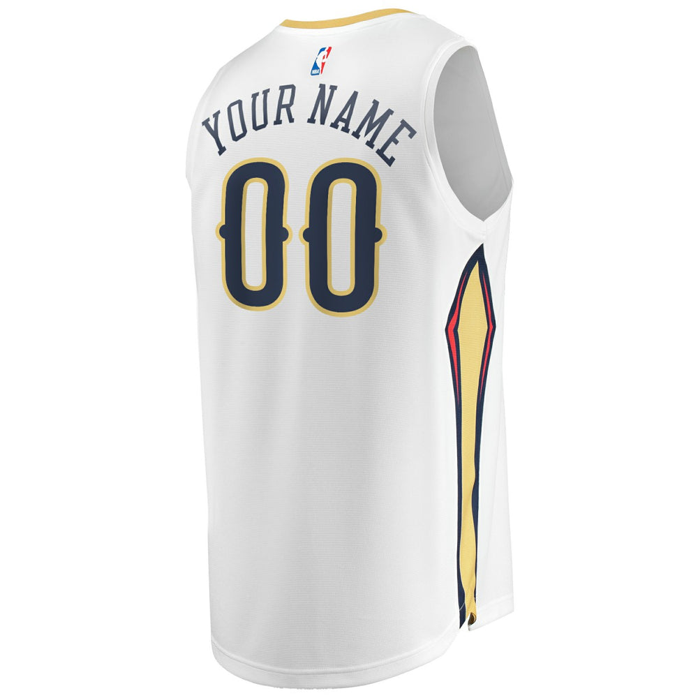 White New Orleans Pelicans Unisex Custom Fast Break Jersey | NBA