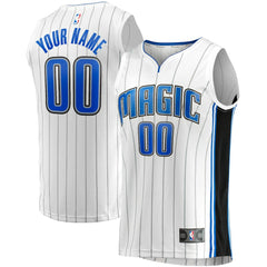 White Orlando Magic Fast Break Custom Replica Jersey | NBA