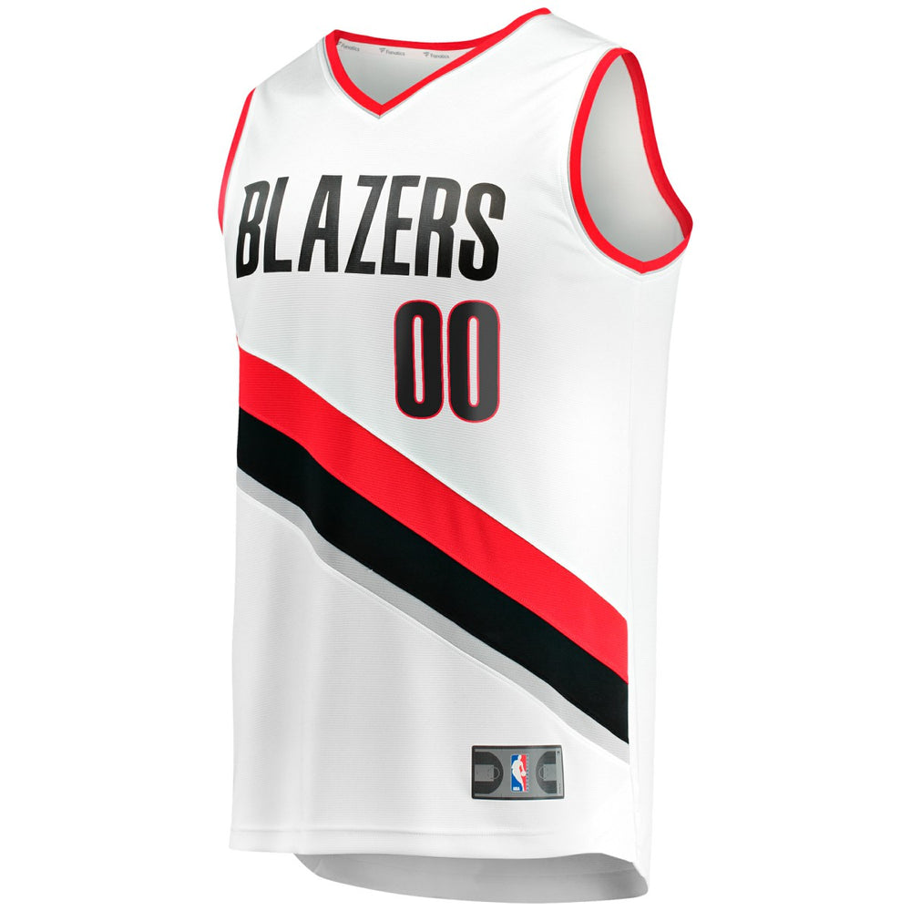White Portland Trail Blazers Fast Break Custom Replica Jersey | NBA