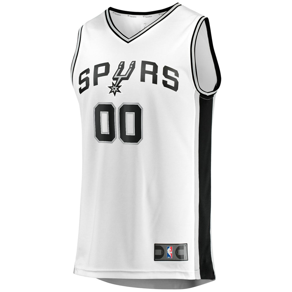 White San Antonio Spurs Fast Break Custom Replica Jersey | NBA