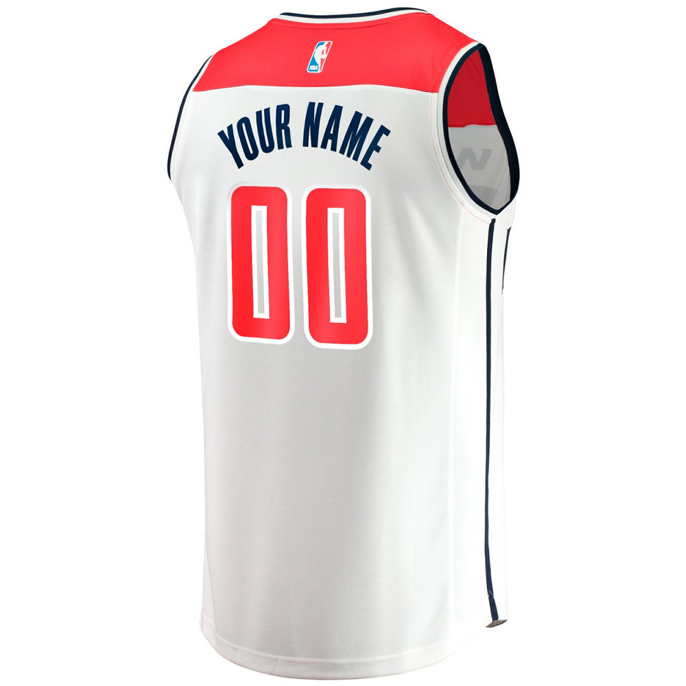 White Washington Wizards Fast Break Custom Replica Jersey | NBA