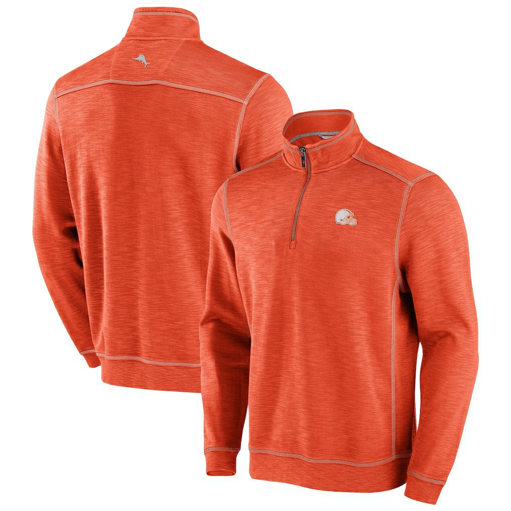 Cleveland Browns Tobago Bay Tri-Blend Half-Zip Sweatshirt | NFL US