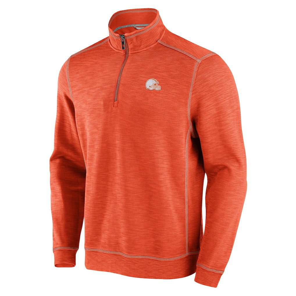 Cleveland Browns Tobago Bay Tri-Blend Half-Zip Sweatshirt | NFL US