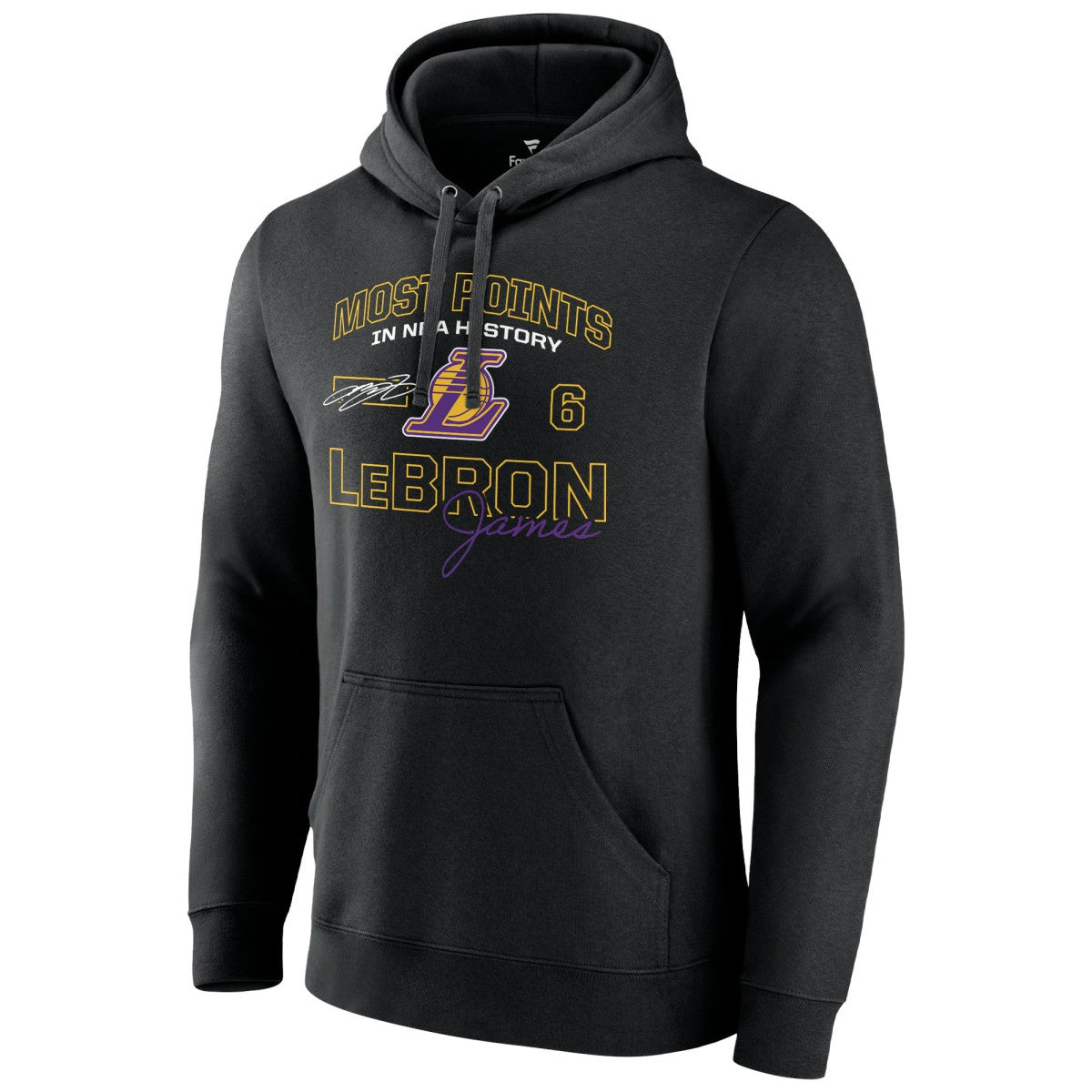 Black LeBron James Los Angeles Lakers Most Points in NBA History Pullover Hoodie | NBA