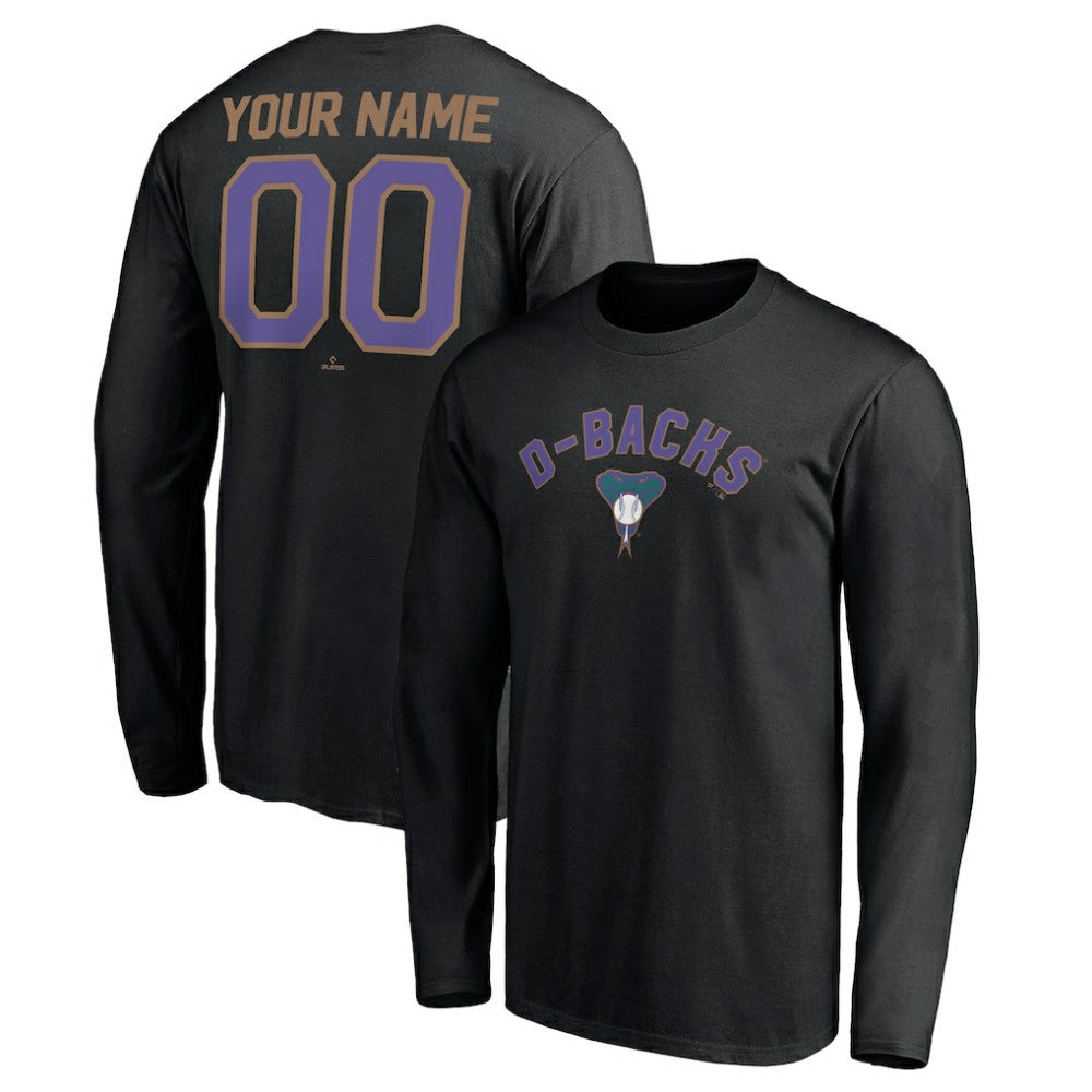 Arizona Diamondbacks Personalized Cooperstown Collection Winning Streak Long Sleeve T-Shirt - MLB T-shirts