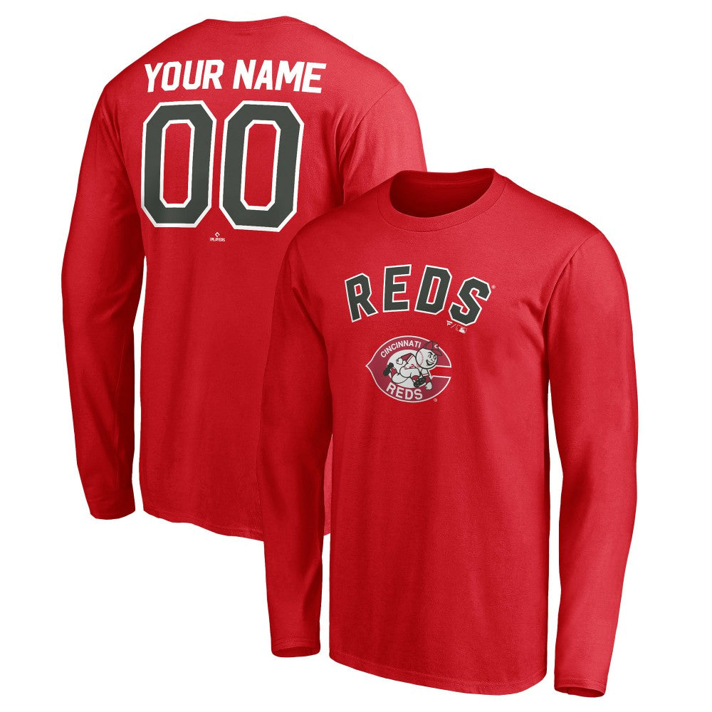 Cincinnati Reds Personalized Cooperstown Collection Winning Streak Long Sleeve T-Shirt - MLB T-shirts