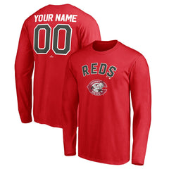 Cincinnati Reds Personalized Cooperstown Collection Winning Streak Long Sleeve T-Shirt - MLB T-shirts