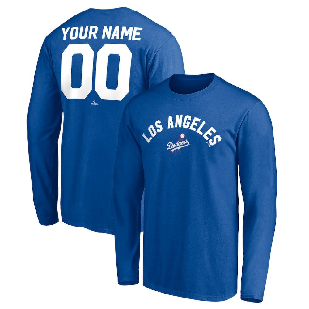 Los Angeles Dodgers Personalized Cooperstown Collection Winning Streak Long Sleeve T-Shirt - MLB T-shirts