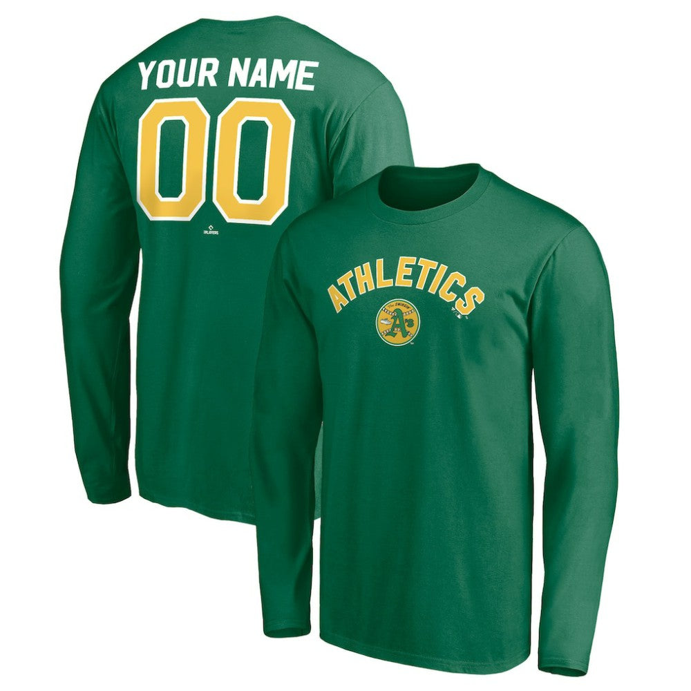 Athletics Personalized Cooperstown Collection Winning Streak Long Sleeve T-Shirt - MLB T-shirts