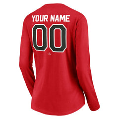 Cincinnati Reds Women's Cooperstown Collection Personalized Winning Streak Long Sleeve V-Neck T-Shirt - MLB T-shirts