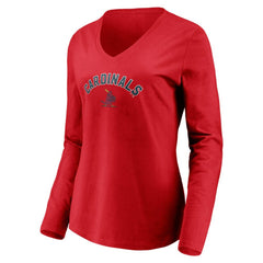 St. Louis Cardinals Women's Cooperstown Collection Personalized Winning Streak Long Sleeve V-Neck T-Shirt - MLB T-shirts