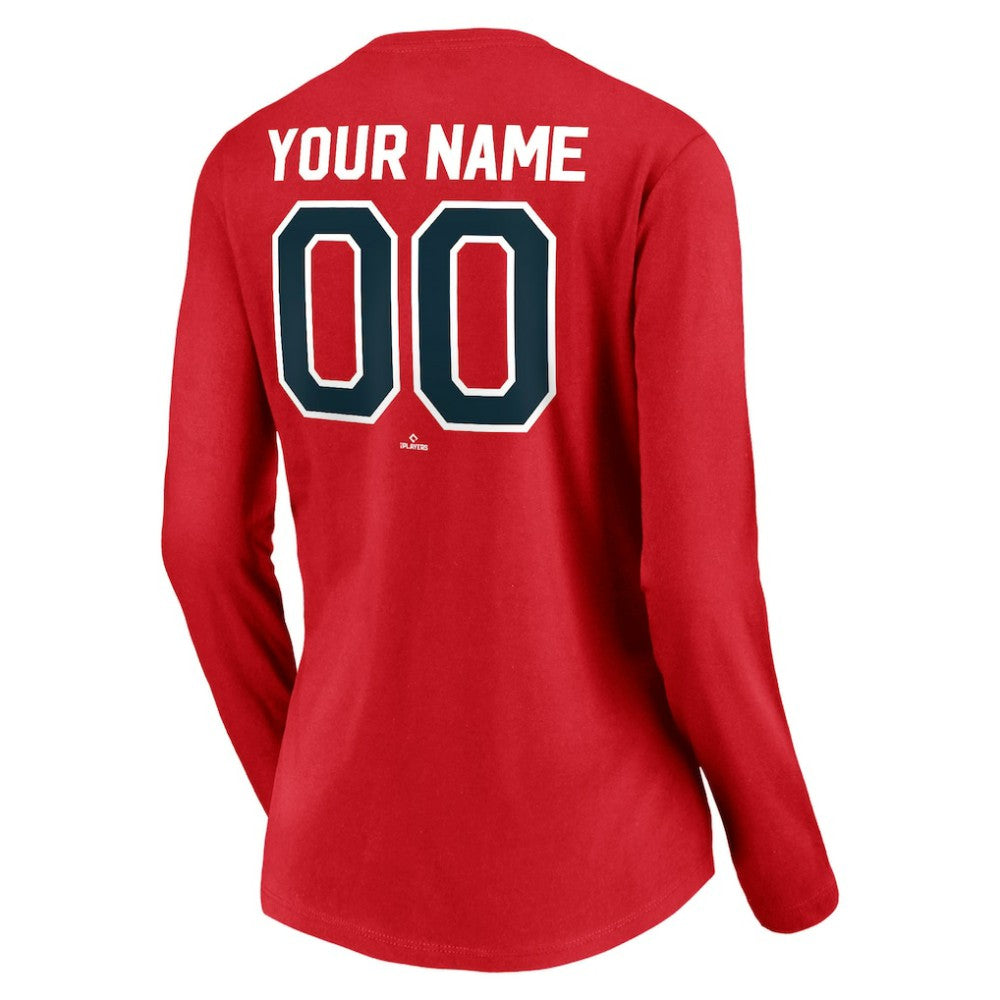 St. Louis Cardinals Women's Cooperstown Collection Personalized Winning Streak Long Sleeve V-Neck T-Shirt - MLB T-shirts