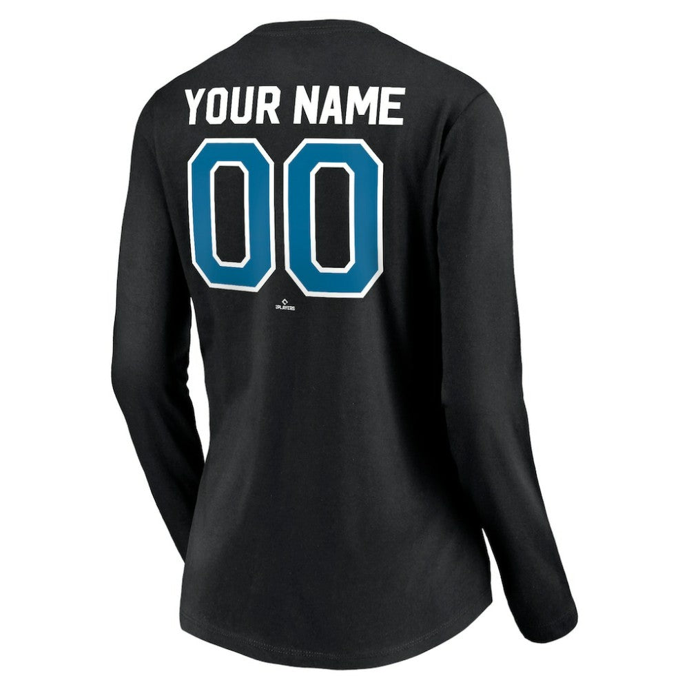 Tampa Bay Rays Women's Cooperstown Collection Personalized Winning Streak Long Sleeve V-Neck T-Shirt - MLB T-shirts