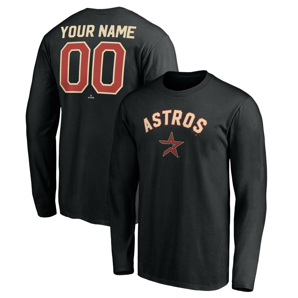 Houston Astros Personalized Cooperstown Collection Alternate Winning Streak Long Sleeve T-Shirt - MLB T-shirts