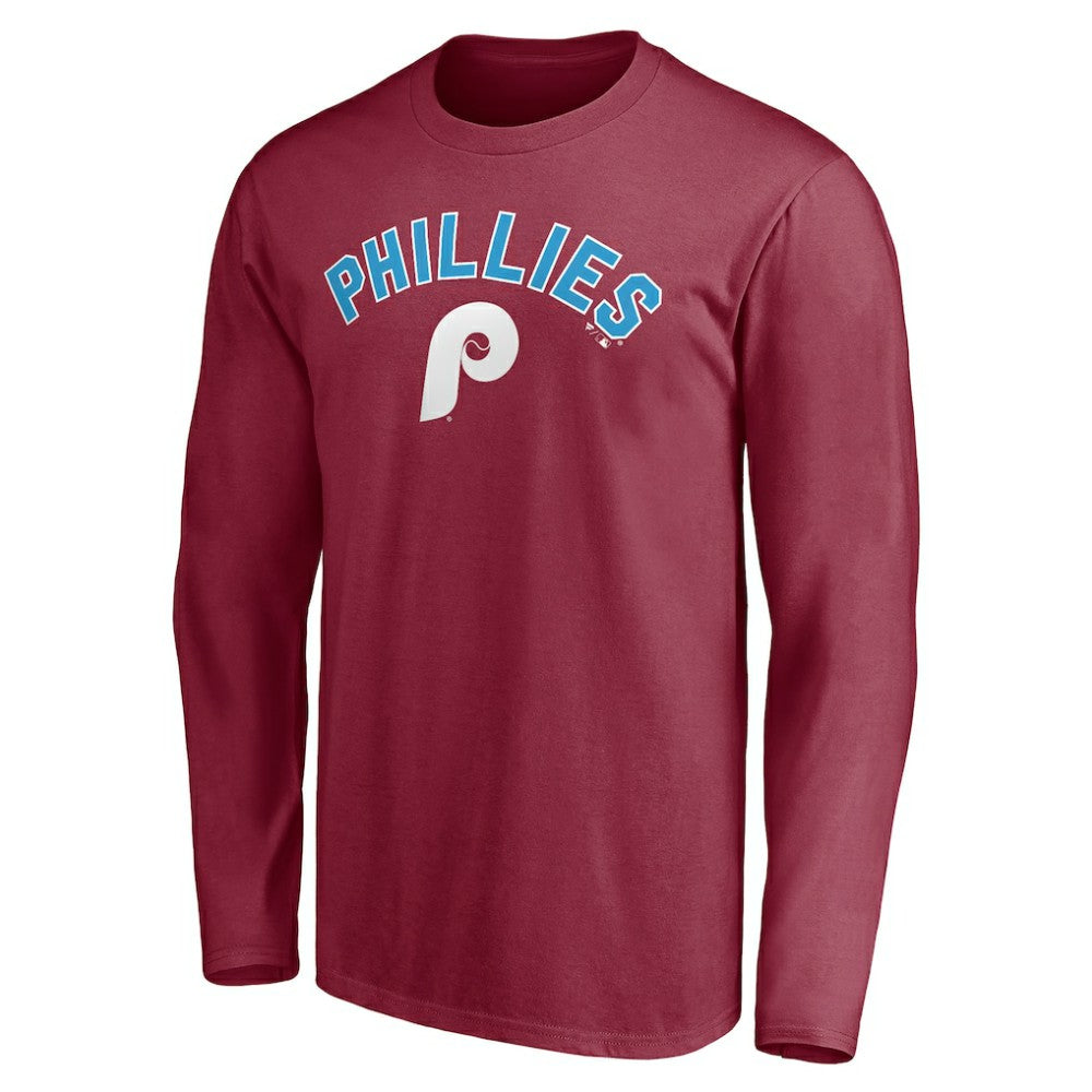 Philadelphia Phillies Personalized Cooperstown Collection Alternate Winning Streak Long Sleeve T-Shirt - MLB T-shirts