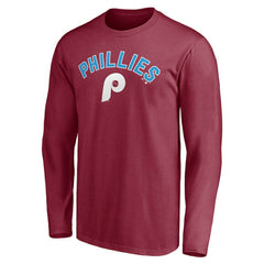 Philadelphia Phillies Personalized Cooperstown Collection Alternate Winning Streak Long Sleeve T-Shirt - MLB T-shirts