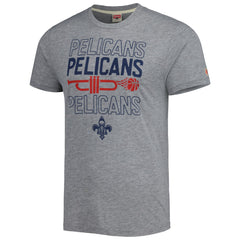 Heather Gray New Orleans Pelicans Homage Unisex Hometown Hyper Local Tri-Blend T-Shirt | NBA